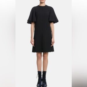 Chloe Black Scalloped Dress